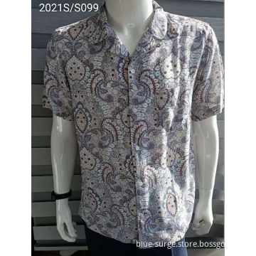 Customized Printed Pattern Hawaii Style Short Shirts